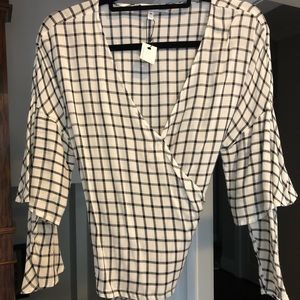 Cupcakes and cashmere wrap top NWT